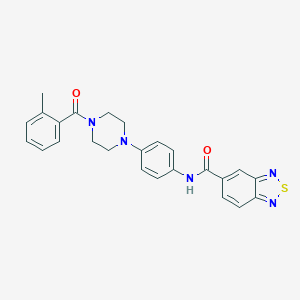 N-{4-[4-(2-methylbenzoyl)-1-piperazinyl]phenyl}-2,1,3-benzothiadiazole-5-carboxamide
