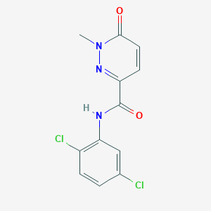 molecular formula C12H9Cl2N3O2 B2362952 N-(2,5-diclorofenil)-1-metil-6-oxo-1,6-dihidropiridacina-3-carboxamida CAS No. 1040661-98-0