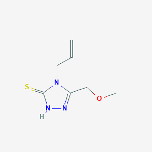 molecular formula C7H11N3OS B2362955 4-allyl-5-(methoxymethyl)-4H-1,2,4-triazole-3-thiol CAS No. 634166-18-0