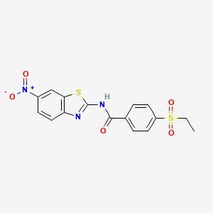 4-(ethylsulfonyl)-N-(6-nitrobenzo[d]thiazol-2-yl)benzamide