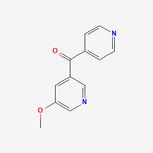 molecular formula C12H10N2O2 B2362972 (5-甲氧基吡啶-3-基)-吡啶-4-基甲酮 CAS No. 1554556-40-9