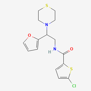 5-chloro-N-(2-(furan-2-yl)-2-thiomorpholinoethyl)thiophene-2-carboxamide