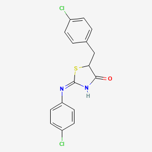 5-(4-Chlorobenzyl)-2-((4-chlorophenyl)imino)-1,3-thiazolidin-4-one