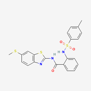 2-(4-methylphenylsulfonamido)-N-(6-(methylthio)benzo[d]thiazol-2-yl)benzamide