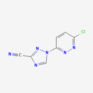 1-(6-Chloropyridazin-3-yl)-1,2,4-triazole-3-carbonitrile