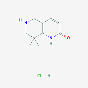 8,8-Dimethyl-1,5,6,7-tetrahydro-1,6-naphthyridin-2-one;hydrochloride