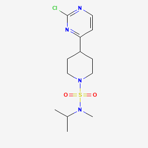 molecular formula C13H21ClN4O2S B2363018 4-(2-Chloropyrimidin-4-yl)-N-methyl-N-propan-2-ylpiperidine-1-sulfonamide CAS No. 2224532-12-9