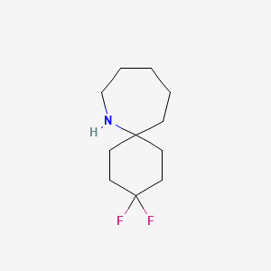 molecular formula C11H19F2N B2363028 3,3-二氟-7-氮杂螺[5.6]十二烷 CAS No. 2171956-98-0