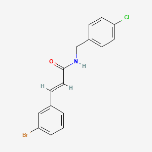 molecular formula C16H13BrClNO B2363032 3-(3-bromophenyl)-N-(4-chlorobenzyl)acrylamide CAS No. 647031-74-1