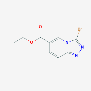 molecular formula C9H8BrN3O2 B2363038 Ethyl 3-bromo-[1,2,4]triazolo[4,3-a]pyridine-6-carboxylate CAS No. 1824288-96-1