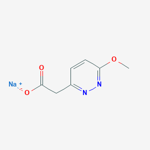 Sodium;2-(6-methoxypyridazin-3-yl)acetate