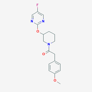 1-(3-((5-Fluoropyrimidin-2-yl)oxy)piperidin-1-yl)-2-(4-methoxyphenyl)ethanone