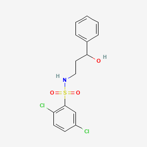 2,5-dichloro-N-(3-hydroxy-3-phenylpropyl)benzenesulfonamide