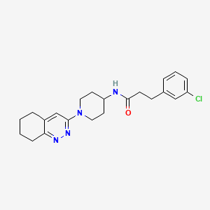 3-(3-chlorophenyl)-N-(1-(5,6,7,8-tetrahydrocinnolin-3-yl)piperidin-4-yl)propanamide
