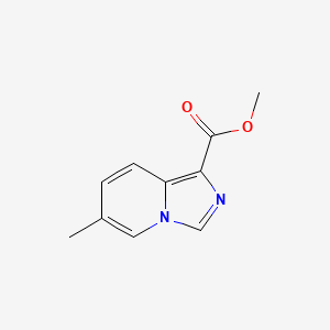 molecular formula C10H10N2O2 B2363088 6-甲基咪唑并[1,5-a]吡啶-1-甲酸甲酯 CAS No. 2104923-68-2