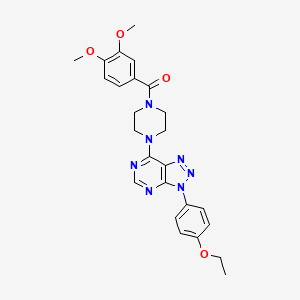 (3,4-dimethoxyphenyl)(4-(3-(4-ethoxyphenyl)-3H-[1,2,3]triazolo[4,5-d]pyrimidin-7-yl)piperazin-1-yl)methanone