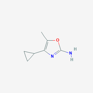 molecular formula C7H10N2O B2363090 4-Cyclopropyl-5-methyl-1,3-oxazol-2-amine CAS No. 1490079-58-7