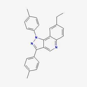 8-ethyl-1,3-di-p-tolyl-1H-pyrazolo[4,3-c]quinoline