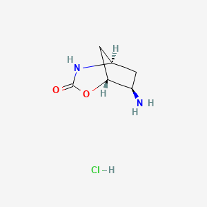 (1R,5R,7R)-7-Amino-2-oxa-4-azabicyclo[3.2.1]octan-3-one;hydrochloride