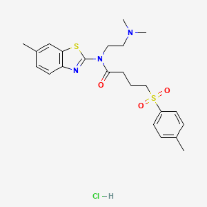 N-(2-(dimethylamino)ethyl)-N-(6-methylbenzo[d]thiazol-2-yl)-4-tosylbutanamide hydrochloride