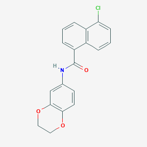 5-chloro-N-(2,3-dihydro-1,4-benzodioxin-6-yl)-1-naphthamide