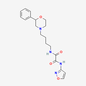 N1-(isoxazol-3-yl)-N2-(4-(2-phenylmorpholino)butyl)oxalamide