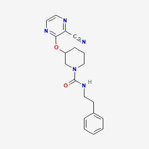 3-((3-cyanopyrazin-2-yl)oxy)-N-phenethylpiperidine-1-carboxamide