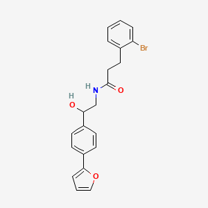 molecular formula C21H20BrNO3 B2363115 3-(2-bromophenyl)-N-(2-(4-(furan-2-yl)phenyl)-2-hydroxyethyl)propanamide CAS No. 2309613-41-8