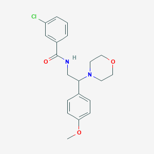 3-chloro-N-(2-(4-methoxyphenyl)-2-morpholinoethyl)benzamide