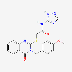 2-{[3-(4-methoxybenzyl)-4-oxo-3,4-dihydroquinazolin-2-yl]sulfanyl}-N-(4H-1,2,4-triazol-3-yl)acetamide