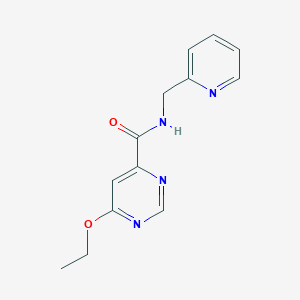 6-ethoxy-N-(pyridin-2-ylmethyl)pyrimidine-4-carboxamide