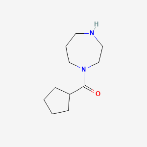 molecular formula C11H20N2O B2363147 1-(Cyclopentylcarbonyl)-1,4-diazepane CAS No. 923176-98-1