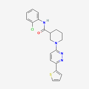 N-(2-chlorophenyl)-1-(6-(thiophen-2-yl)pyridazin-3-yl)piperidine-3-carboxamide