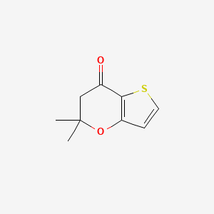 5,5-dimethyl-5H,6H,7H-thieno[3,2-b]pyran-7-one