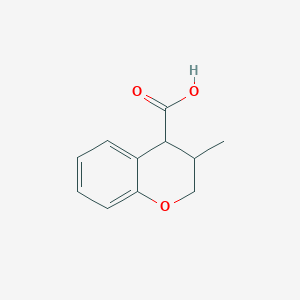 molecular formula C11H12O3 B2363185 3-甲基-3,4-二氢-2H-色满-4-羧酸 CAS No. 1567002-50-9