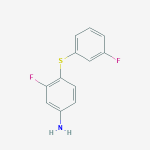 molecular formula C12H9F2NS B2363210 3-氟-4-(3-氟苯基)硫代苯胺 CAS No. 1541623-63-5