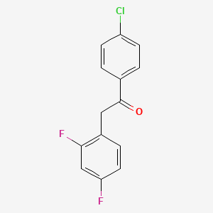 1-(4-Chlorophenyl)-2-(2,4-difluorophenyl)ethanone