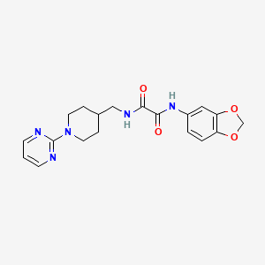 N1-(benzo[d][1,3]dioxol-5-yl)-N2-((1-(pyrimidin-2-yl)piperidin-4-yl)methyl)oxalamide