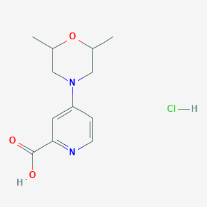 4-(2,6-Dimethylmorpholin-4-yl)pyridine-2-carboxylic acid hydrochloride