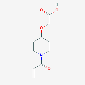 2-(1-Prop-2-enoylpiperidin-4-yl)oxyacetic acid