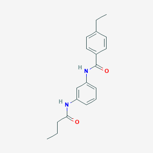 molecular formula C19H22N2O2 B236324 N-[3-(butyrylamino)phenyl]-4-ethylbenzamide 
