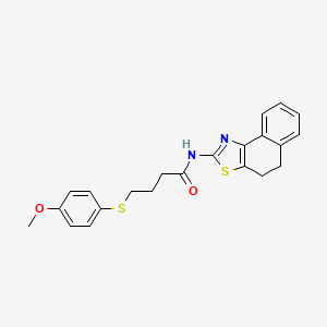 N-(4,5-dihydrobenzo[e][1,3]benzothiazol-2-yl)-4-(4-methoxyphenyl)sulfanylbutanamide