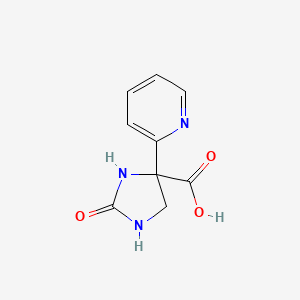 2-Oxo-4-pyridin-2-ylimidazolidine-4-carboxylic acid