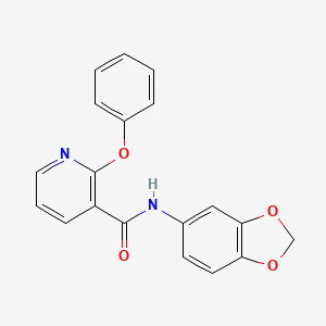 molecular formula C19H14N2O4 B2363259 N-(1,3-benzodioxol-5-yl)-2-phenoxypyridine-3-carboxamide CAS No. 1024330-00-4