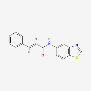 molecular formula C16H12N2OS B2363272 N-(苯并[d]噻唑-5-基)肉桂酰胺 CAS No. 941966-25-2