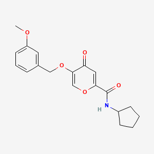 N-cyclopentyl-5-((3-methoxybenzyl)oxy)-4-oxo-4H-pyran-2-carboxamide
