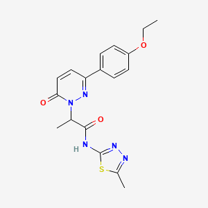 2-(3-(4-ethoxyphenyl)-6-oxopyridazin-1(6H)-yl)-N-(5-methyl-1,3,4-thiadiazol-2-yl)propanamide