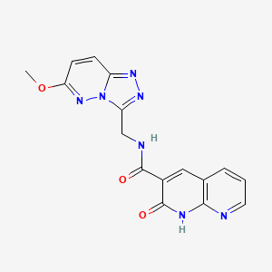 N-((6-methoxy-[1,2,4]triazolo[4,3-b]pyridazin-3-yl)methyl)-2-oxo-1,2-dihydro-1,8-naphthyridine-3-carboxamide