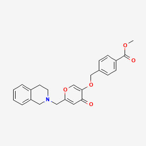 methyl 4-[[6-(3,4-dihydro-1H-isoquinolin-2-ylmethyl)-4-oxopyran-3-yl]oxymethyl]benzoate