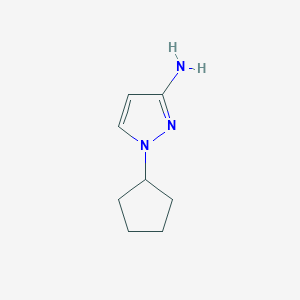 molecular formula C8H13N3 B2363310 1-cyclopentyl-1H-pyrazol-3-amine CAS No. 1006481-35-1